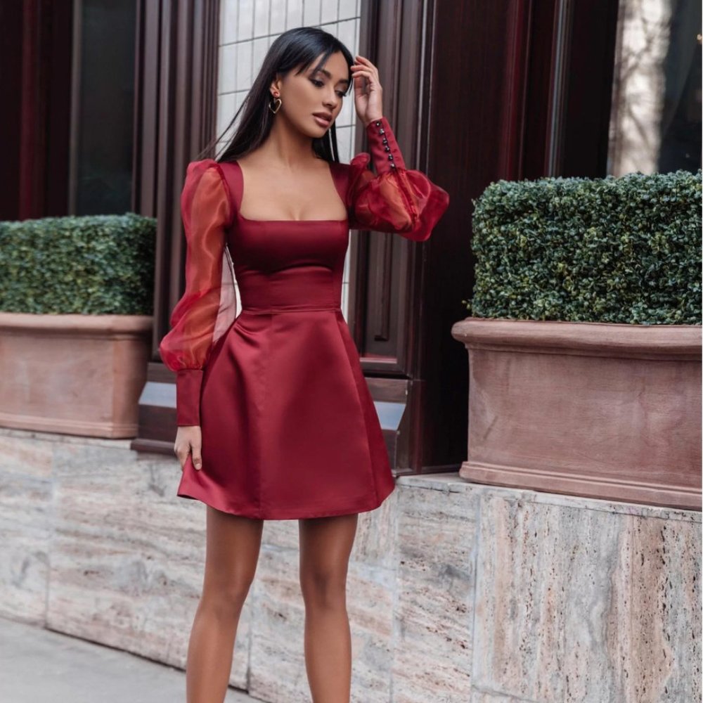 NWT OS Fashion Russian Designer Brand Red Corset Dress